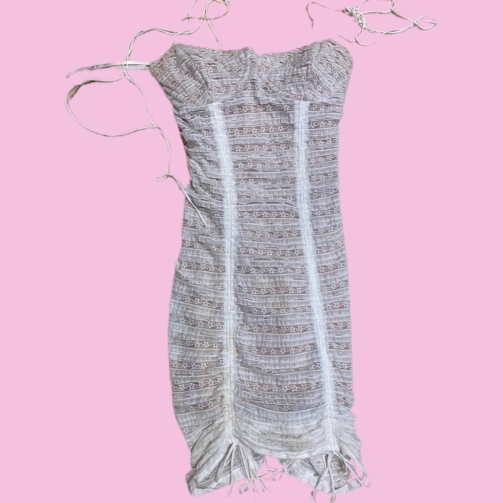 For love and lemons white lace mini dress